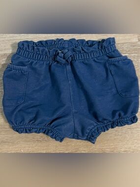 Navy Blue Ruffle Baby Bloomers